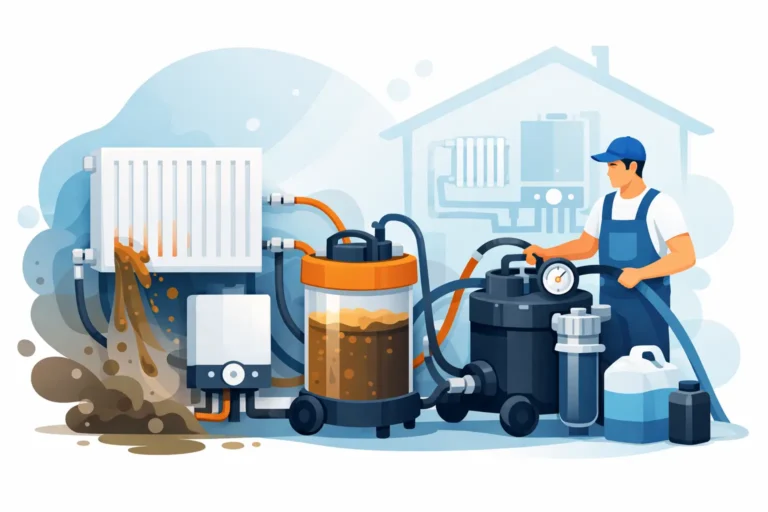 Power Flushing Central Heating System