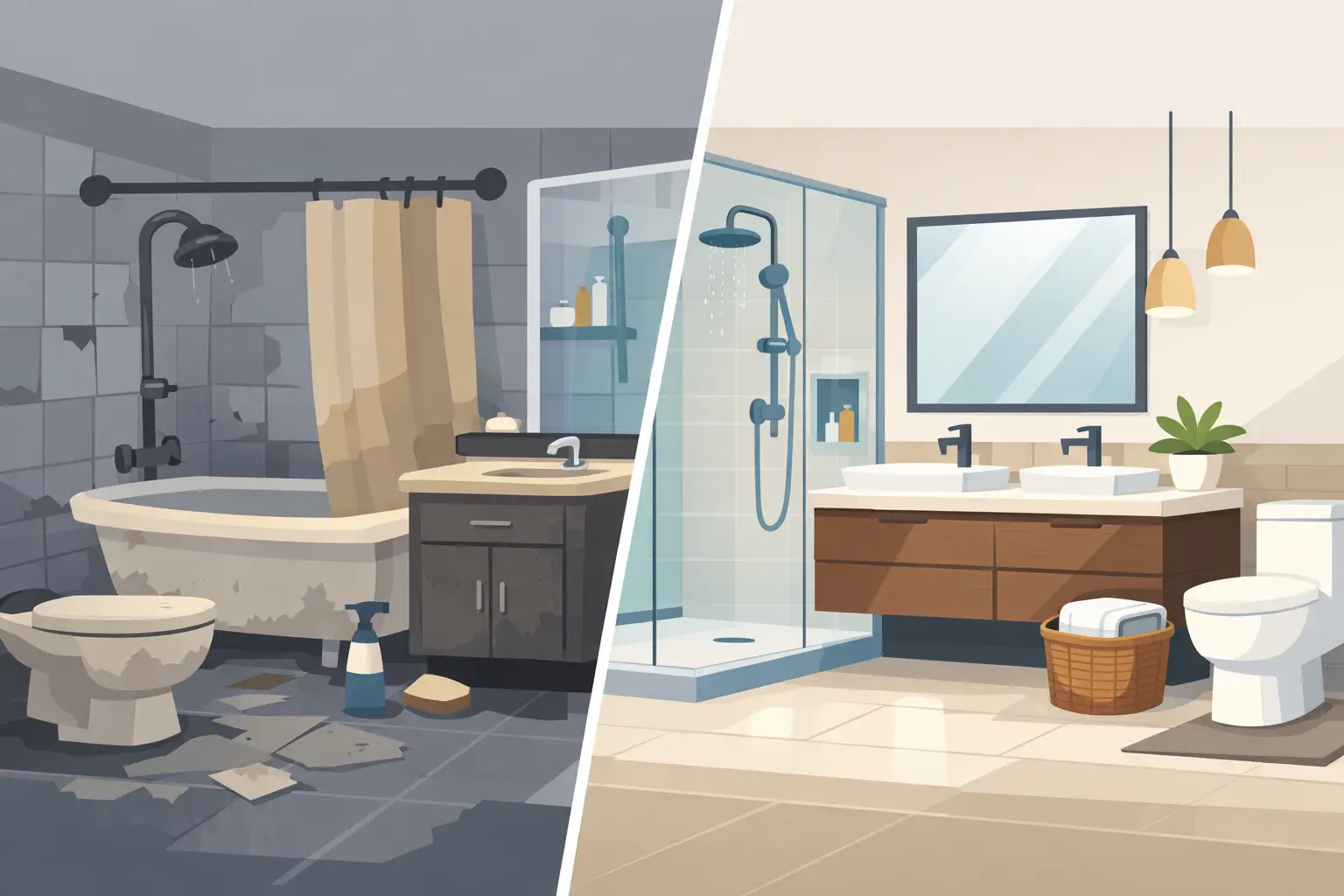 Bathroom Renovation Before After Ideas