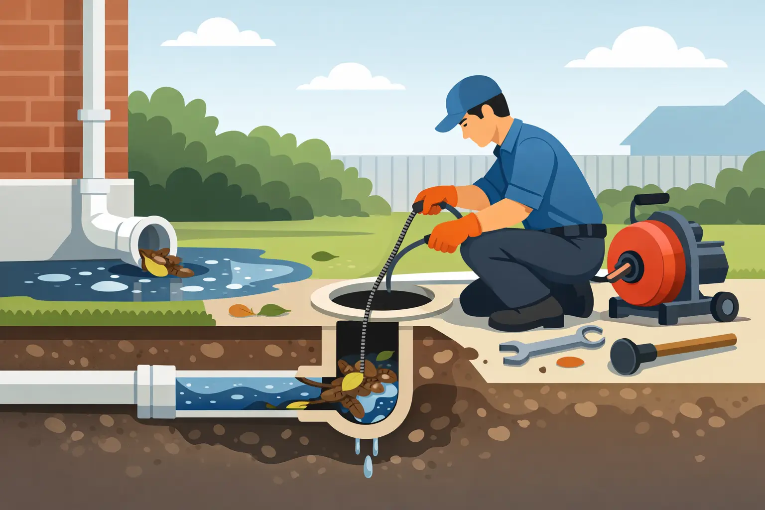 Blocked Outside Drain Repair Explained