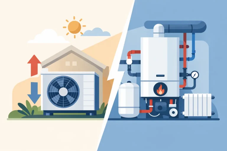 Air Source Heat Pump vs Boiler